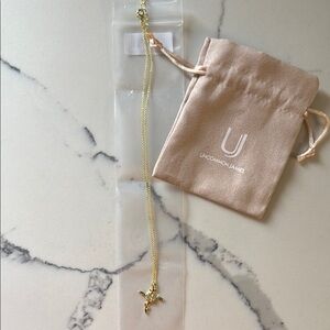 NEW Uncommon James Rose Cross Pendant Necklace - Gold